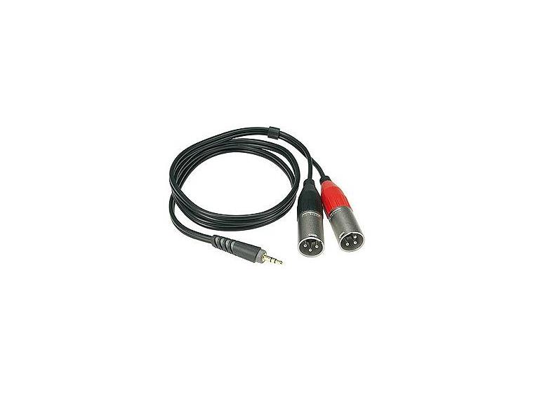 Klotz Y-kabel Stereo minijack - 2 x XLR (M) 2 m